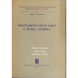 Sfruttamento delle acque e tutela giuridica