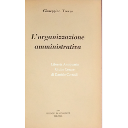 L'organizzazione amministrativa