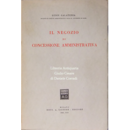 Il negozio di concessione amministrativa