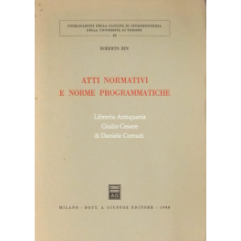 Atti normativi e norme programmatiche