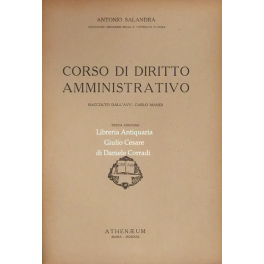 Corso di diritto amministrativo