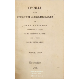 Teoria delle pruove giudiziarie. 