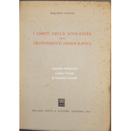 I limiti della sovranità negli ordinamenti democratici