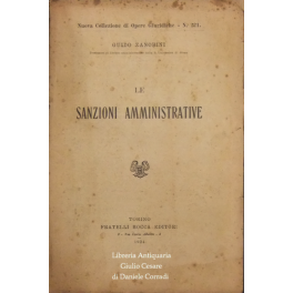 Le sanzioni amministrative