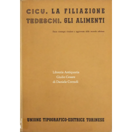 La filiazione (Cicu). Gli alimenti (Tedeschi)