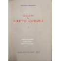 Lezioni di diritto comune. Vol. I (unico pubblicat