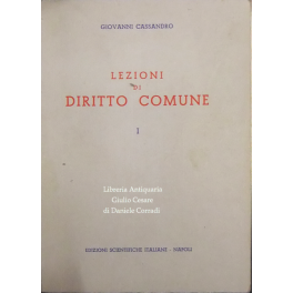 Lezioni di diritto comune