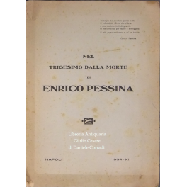 Nel trigesimo dalla morte di Enrico Pessina