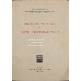 Introduzione allo studio del diritto processuale civile