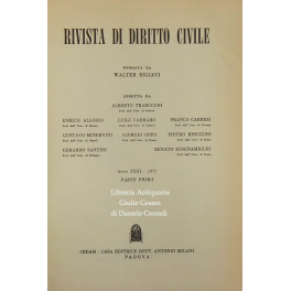 Rivista di diritto civile.