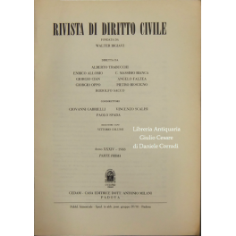 Rivista di diritto civile.