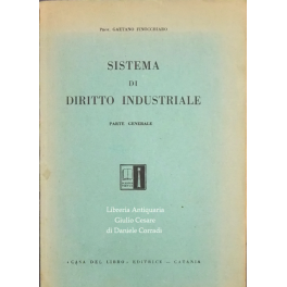 Sistema di diritto industriale. 