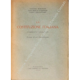 La Costituzione Italiana. Commento analitico. 