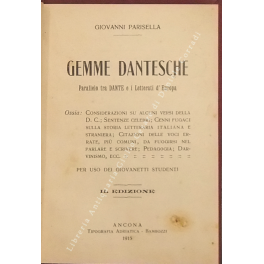 Gemme dantesche. Parallelo tra Dante e i letterati d'Europa