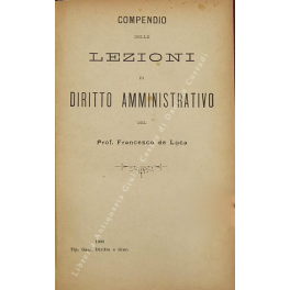 Compendio delle lezioni di diritto amministrativo