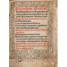 Decretum Gratiani emendatum et notationibus illust