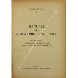 Manuale del nuovo processo civile