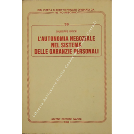 L'autonomia negoziale nel sistema delle garanzie personali