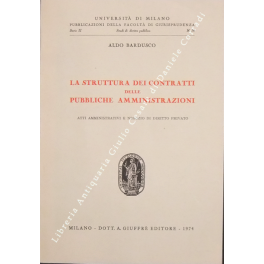 La struttura dei contratti delle pubbliche amministrazioni