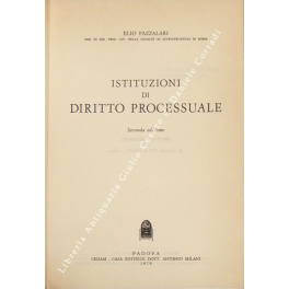 Istituzioni di diritto processuale