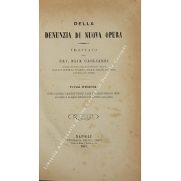 Della denunzia di nuova opera. Trattato..