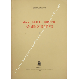 Manuale di diritto amministrativo