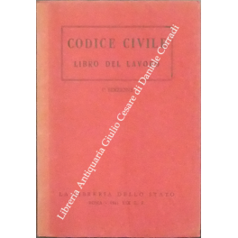 Codice civile. Libro del lavoro con la relazione m