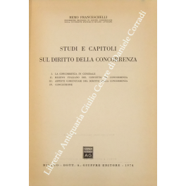 Studi e capitoli sul diritto della concorrenza