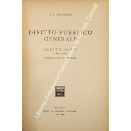 Diritto pubblico generale. Scritti varii