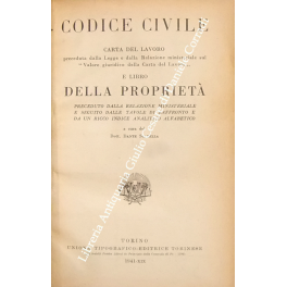 Codice Civile. Carta del lavoro