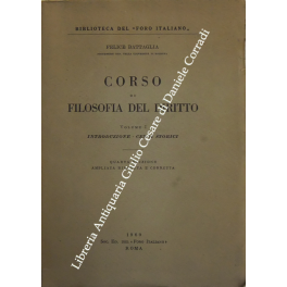 Corso di filosofia del diritto. 