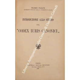 Introduzione allo studio del Codex Iuris Canonici