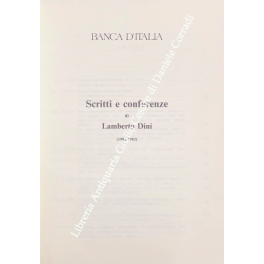 Scritti e conferenze di Lamberto Dini