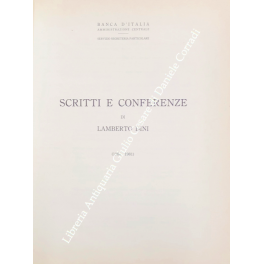 Scritti e conferenze di Lamberto Dini