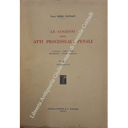 Le sanzioni degli atti processuali penali