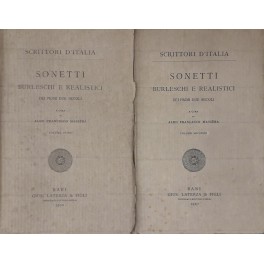 Sonetti burleschi e realistici dei primi due secoli