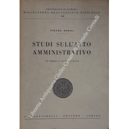 Studi sull'atto amministrativo