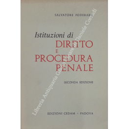 Istituzioni di diritto e procedura penale