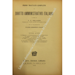 Primo trattato completo di diritto amministrativo italiano. Vol. V