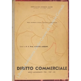 Diritto Commerciale. Anno Accademico 1936-1937