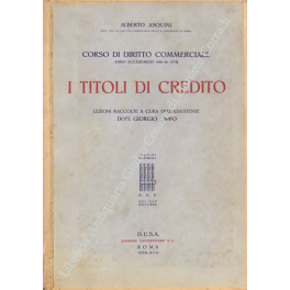 Corso di diritto commerciale. Anno Accademico 1938-39