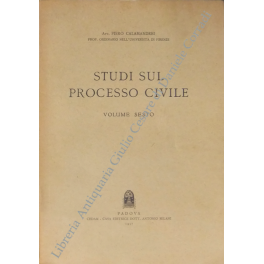 Studi sul processo civile. Volume Sesto