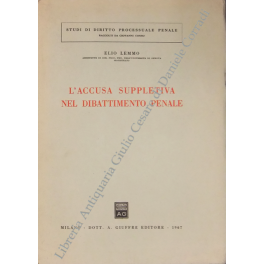 L'accusa suppletiva nel dibattimento penale