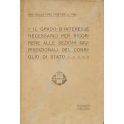 Il grado di interesse necessario per ricorrere alle sezioni giurisdizionali del Consiglio di Stato