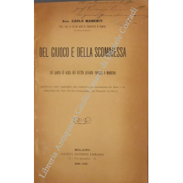 Del giuoco e della scommessa. Art. 1933-1935