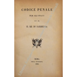 Codice penale per gli Stati di S.M. il Re di Sarde