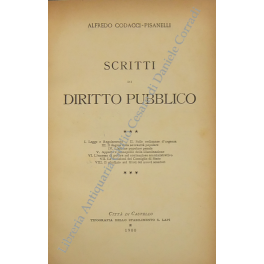 Scritti di diritto pubblico