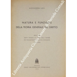 Natura e funzione della teoria generale del diritto