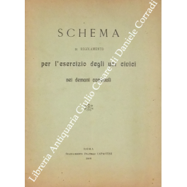 Schema di regolamento per l'esercizio degli usi civici nei demani comunali