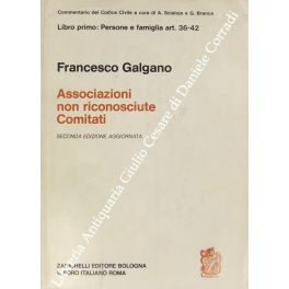 Delle associazioni non riconosciute e dei comitati. Art. 36-42